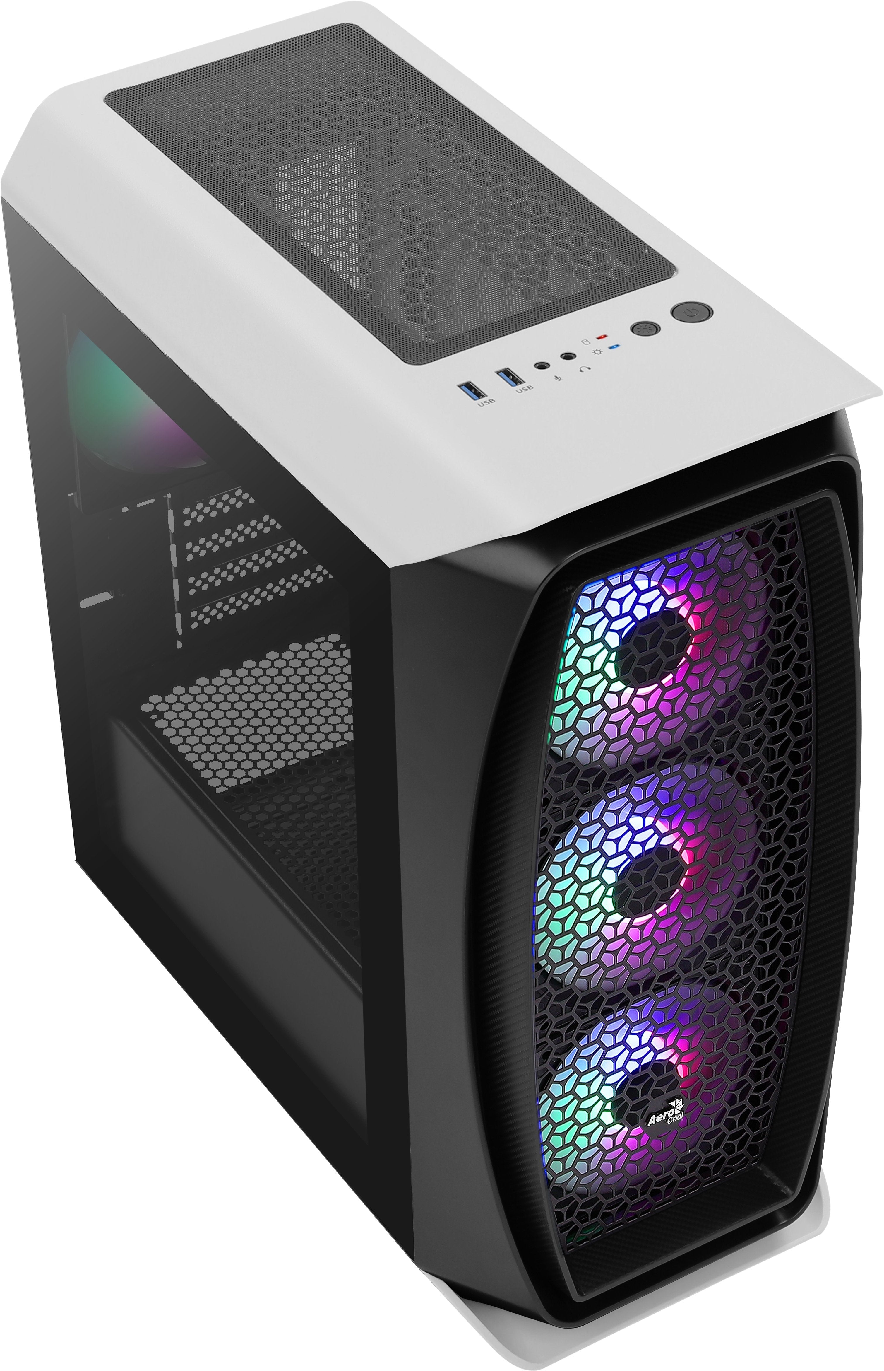 Caja Gaming Minitorre Aerocool Aero One Mini Frost Blanco