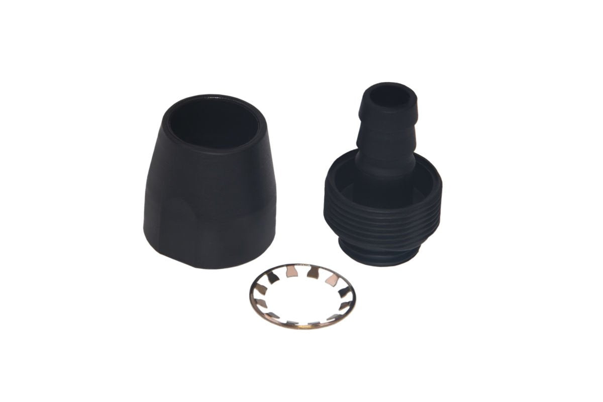 Boquilla De Rosca Alphacool Hf Tpv - Recta - Negra, Conexión Negra (Mate), Juego De 6, Recta 17453