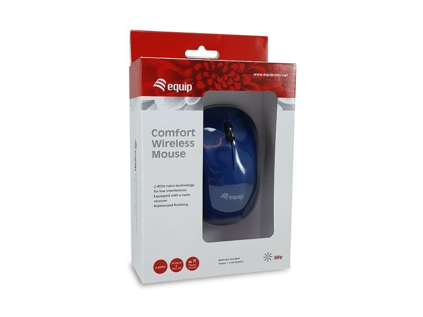 EAN 4015867227251 - Equip 245112 ratón Oficina Ambidextro RF inalámbrico Óptico imagen 3