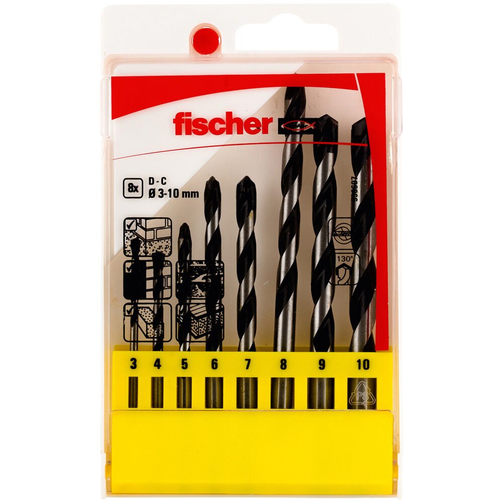 Pack 8 Brocas Percusion E 3/4/5/6/7/8/9/10 536607 Fischer