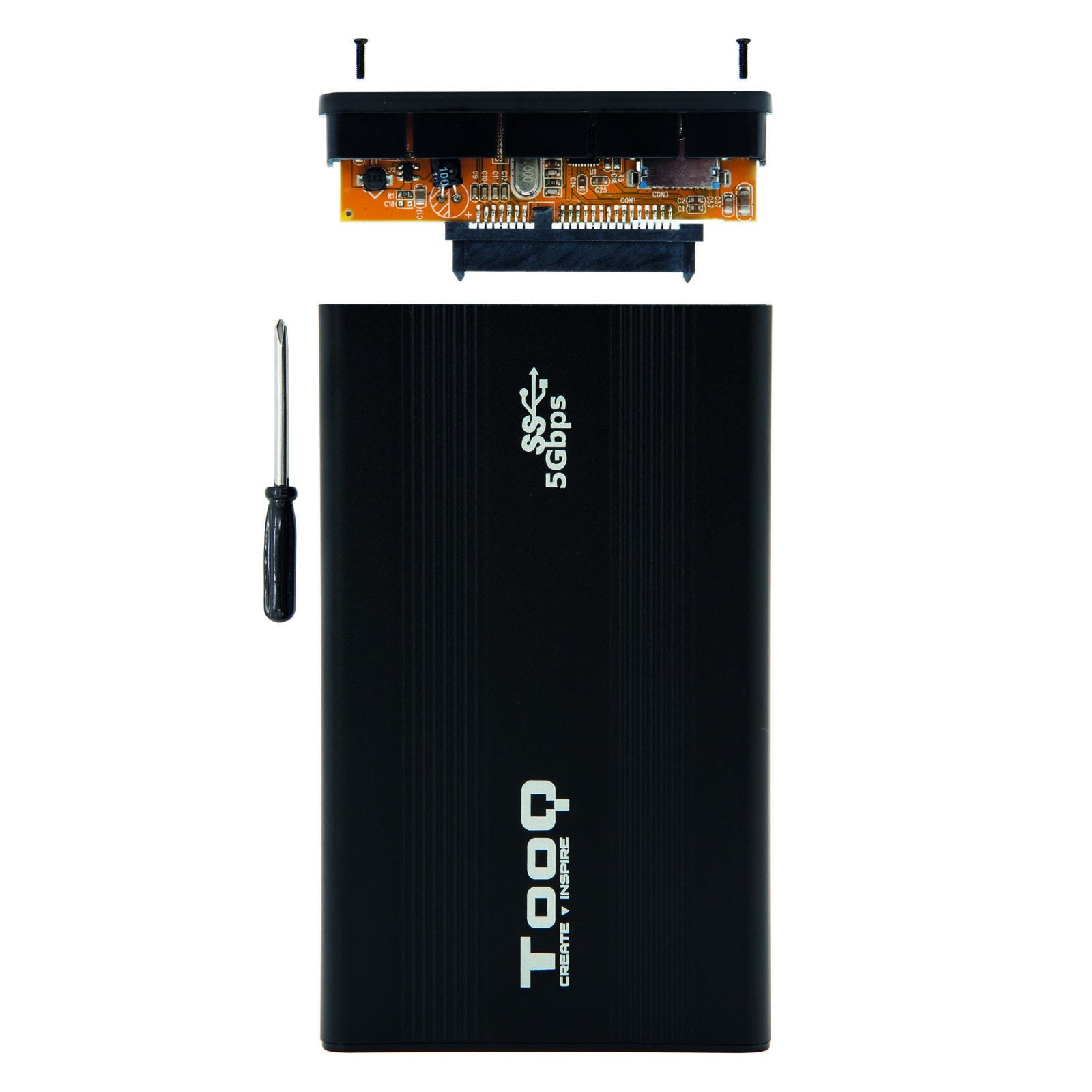 EAN 8433281007208 - TooQ TQE-2524B caja para disco duro externo Caja de disco duro (HDD) Negro 2.5" imagen 4