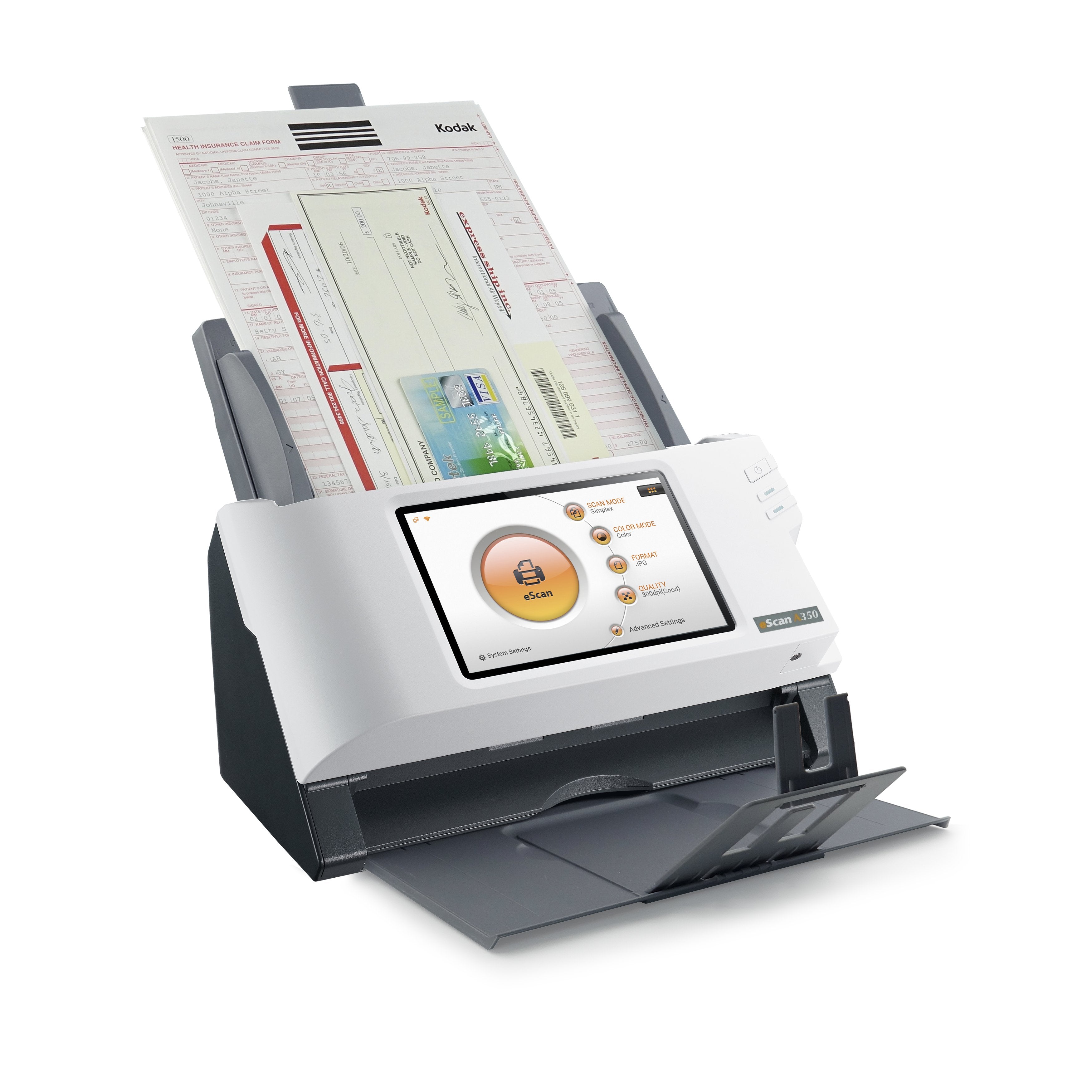 EAN 4042485637780 - Plustek eScan A350 Essential Escáner con alimentador automático de documentos (ADF) 600 x 600 DPI A4 Negr imagen 10
