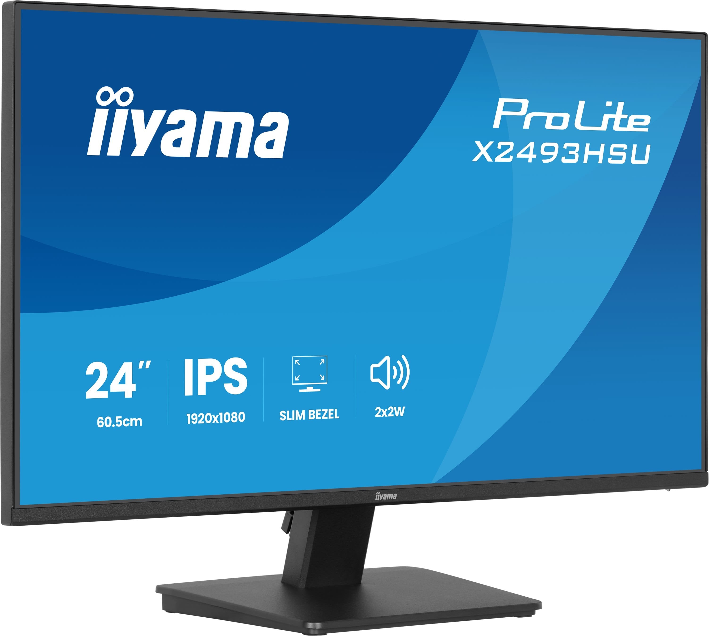 Iiyama 60.5cm 24" X2493hsu-B1 16:10 Hdmi+Dp+2xusb Ips