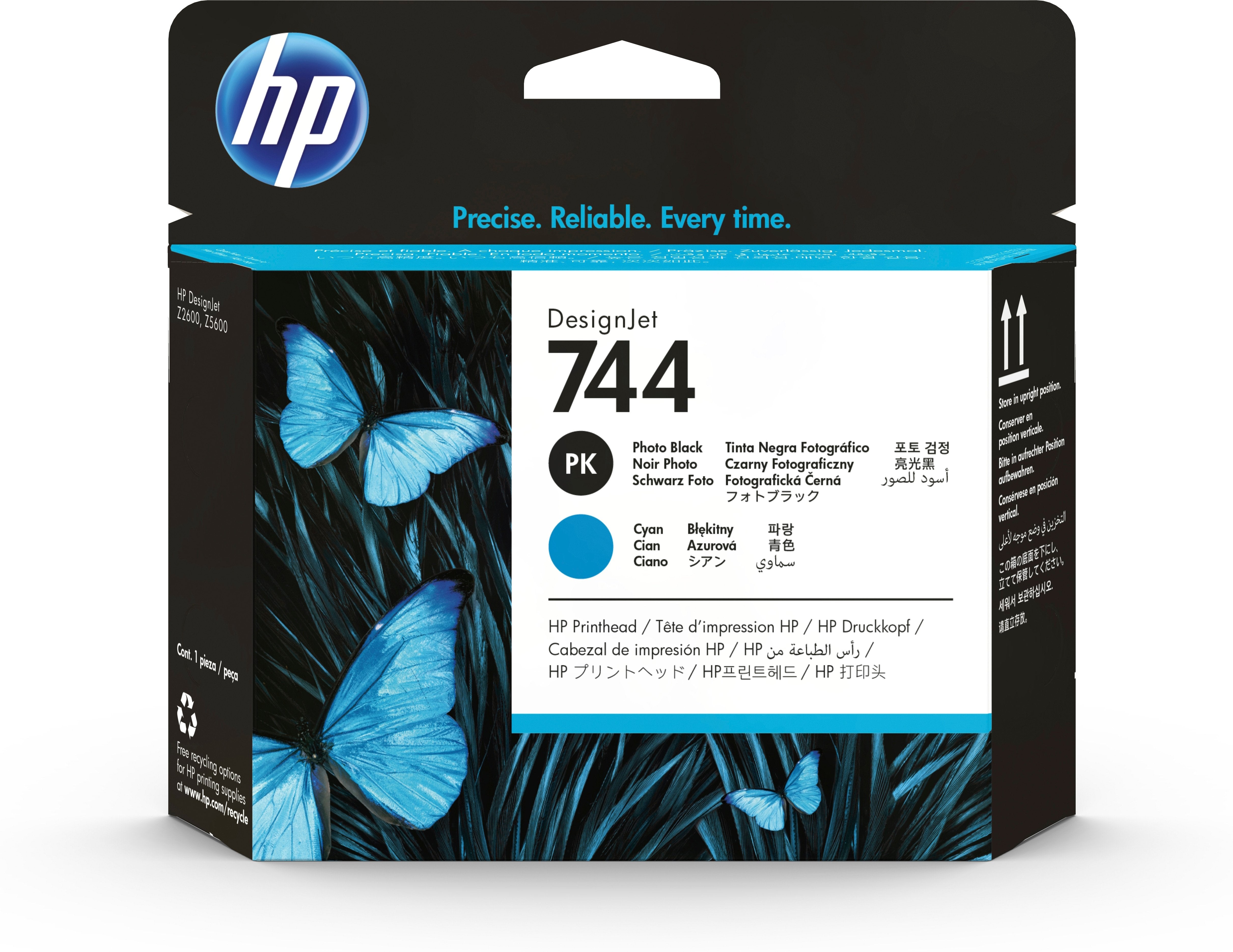 Hp Designjet 744 Cabezal De Impresión Negro Foto Y Cyan