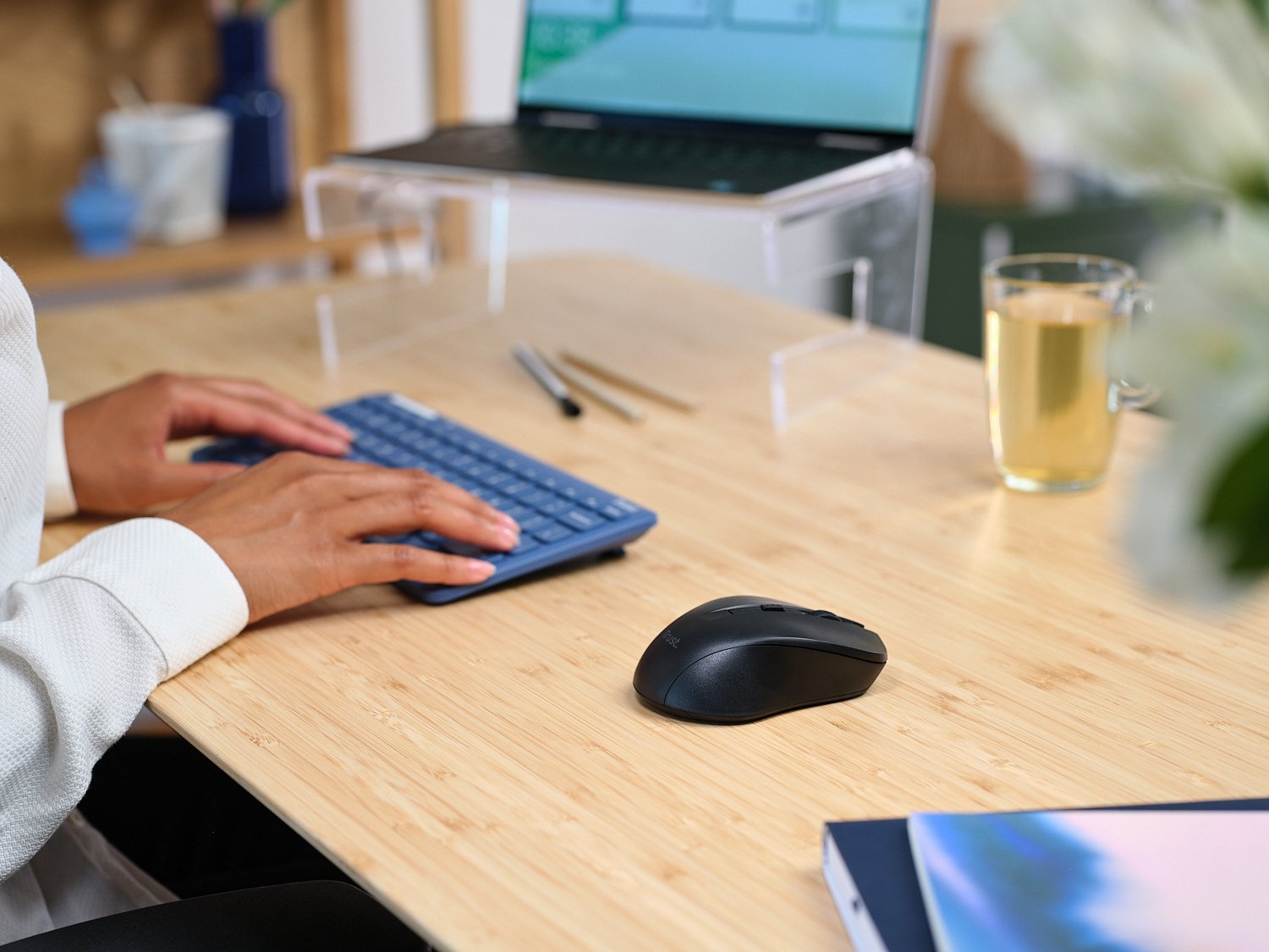 Ratón Inalámbrico Trust Mydo Silent Wireless Hasta 1800 Dpi