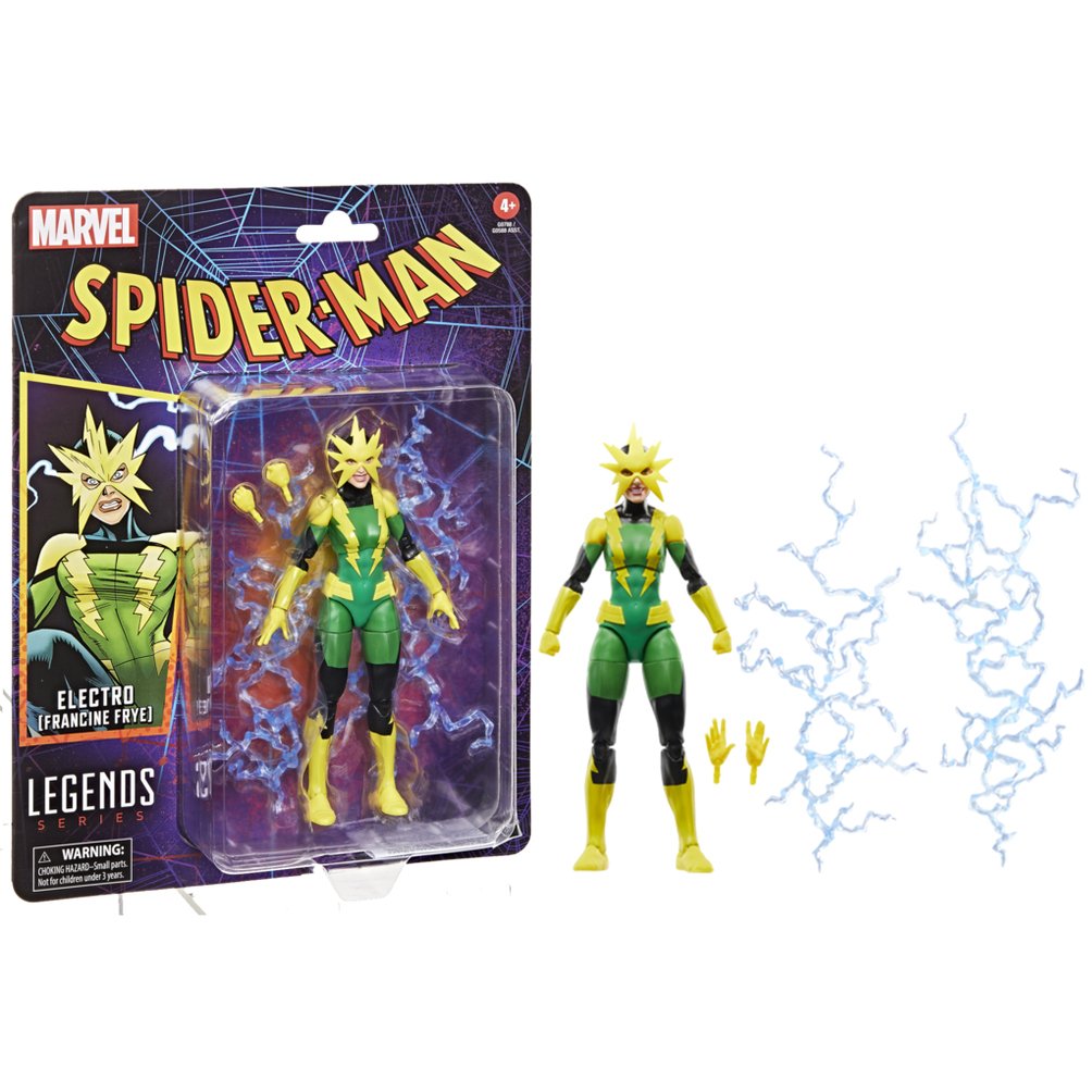 Figura Hasbro Marvel Legends Series Spider Man Electro (Francine Frye)