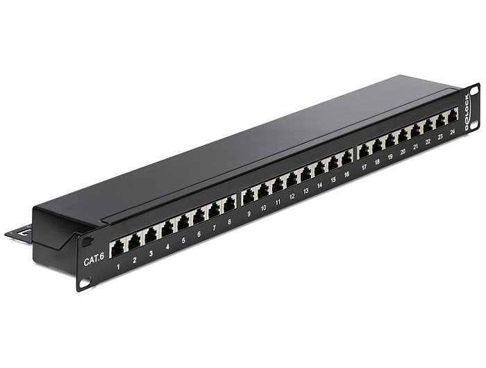 Delock 19? Patchpanel 24 Port Cat.6 Schwarz
