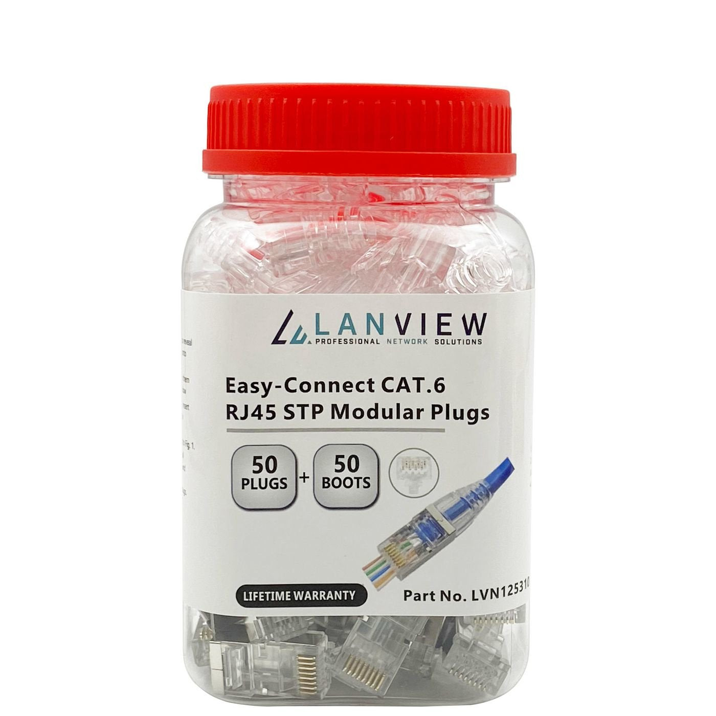 Lanview Awg23-24 Stranded/Solid Conector Rj45 Transparente