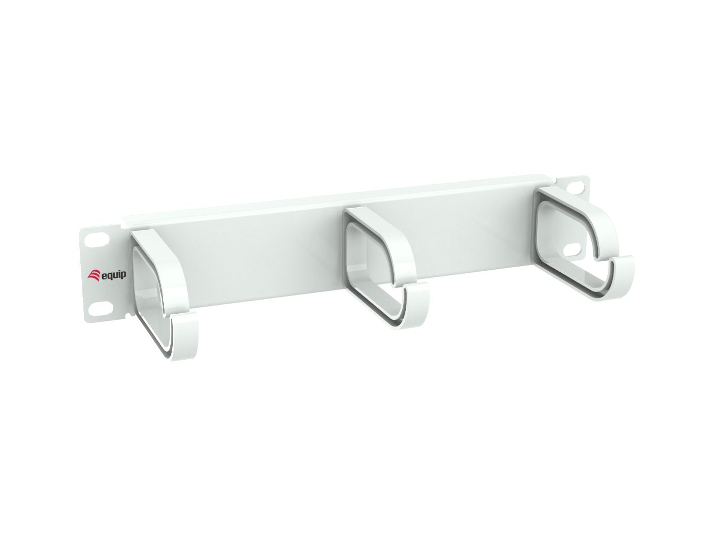 Equip Cabledurchführung 10" 1he 3x Plamikringe Blanco
