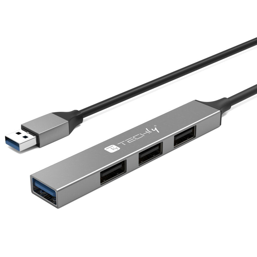 Usb-A 3.2 Hub With 4 Slim Usb-A Ports In Metal