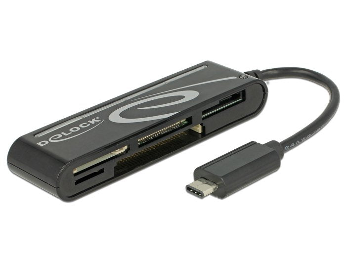 Lector De Tarjetas Externo Delock Usb 2.0 Usb Type-C Macho 5 Ranuras