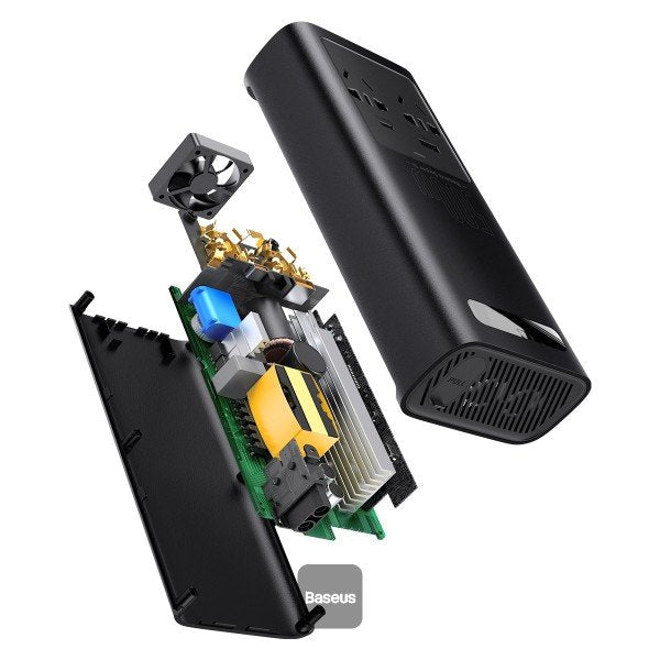 EAN 6932172603427 - Baseus Power Inverter adaptador e inversor de corriente Auto/Interior 500 W Negro imagen 2