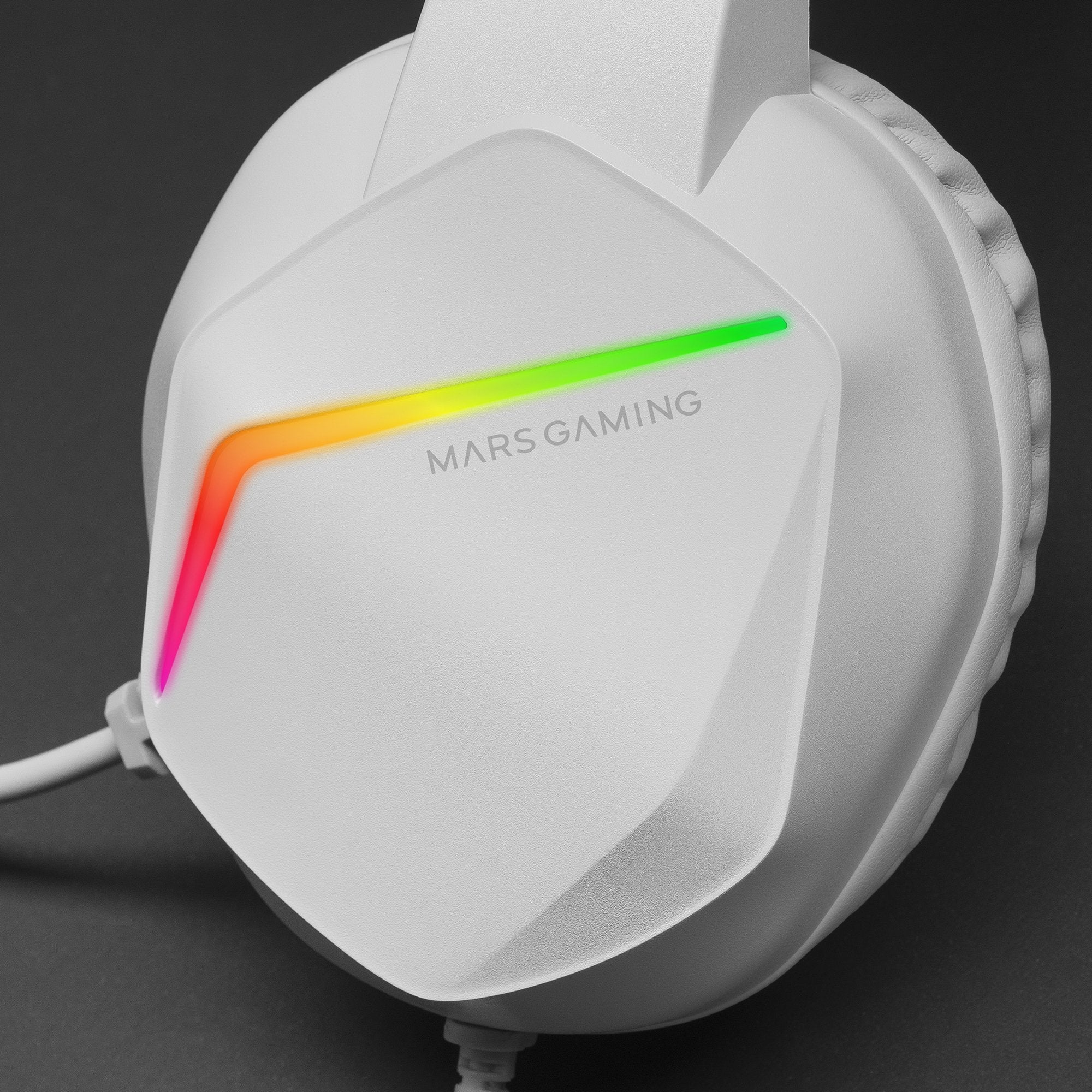 Auriculares Gaming Con Micrófono Mars Gaming Mh122 Jack 3.5 Blancos