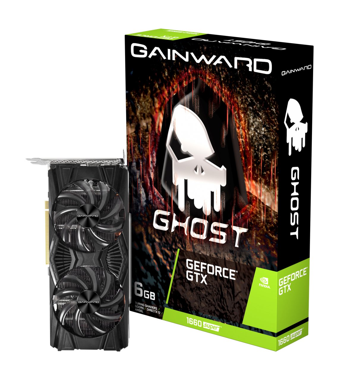 Tarjeta Gráfica Gainward Gtx 1660 Super Ghost Oc V1 6 Gb Gddr6 Hdmi Dp Dvi-D