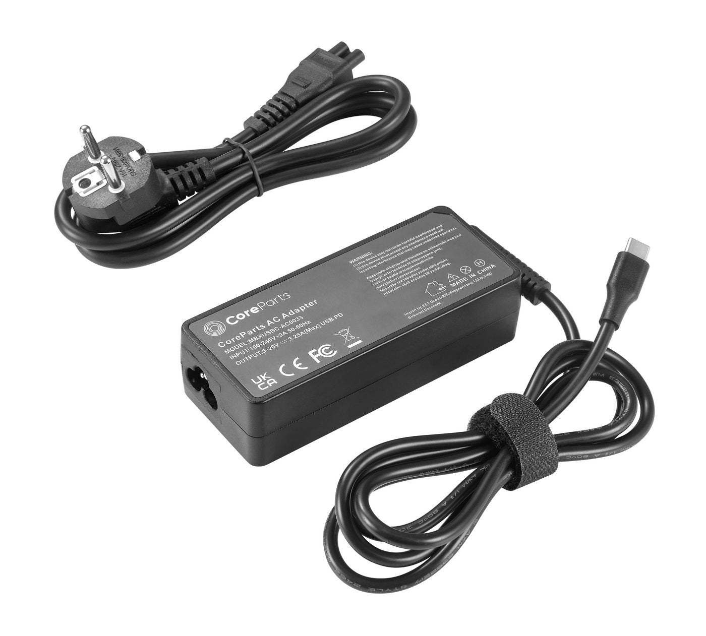 Usb-C Power Adapter Pd 65w 5-20v/3-3.25a - Including Eu