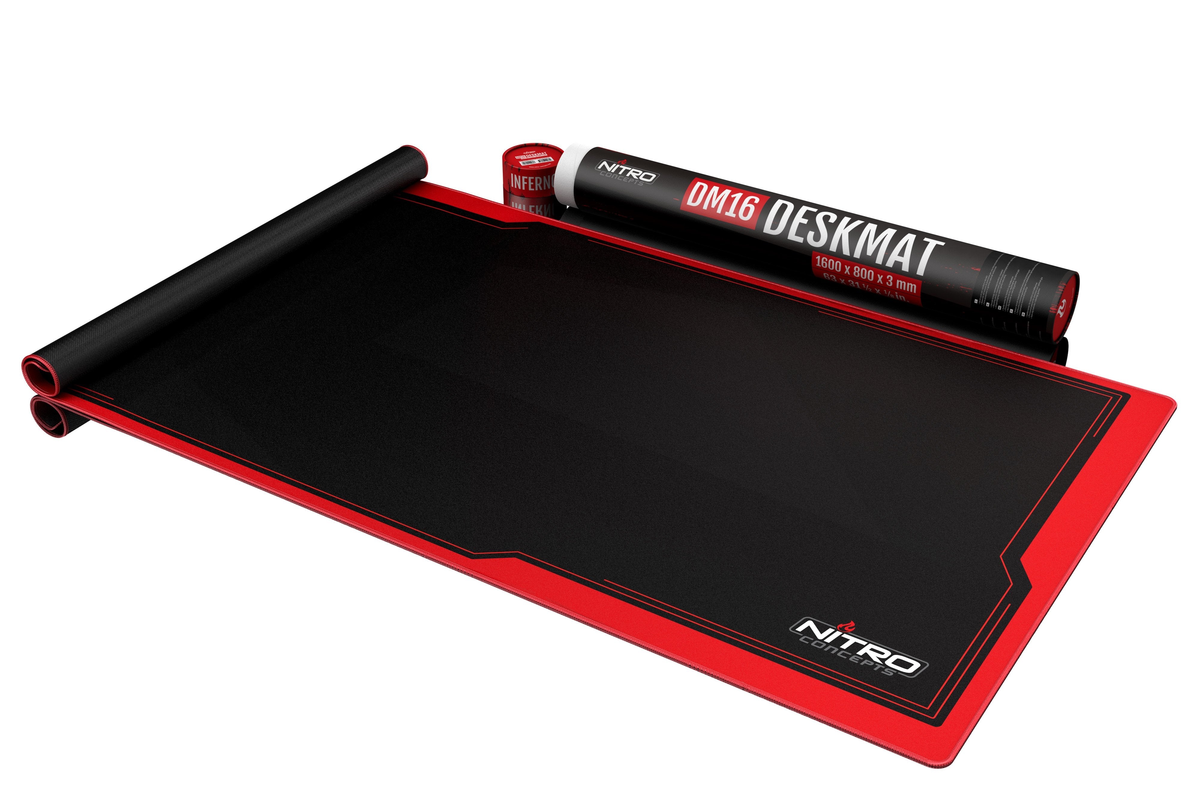 Nitro Concepts Dm16 Alfombrilla De Ratón Para Juegos Negro, Rojo