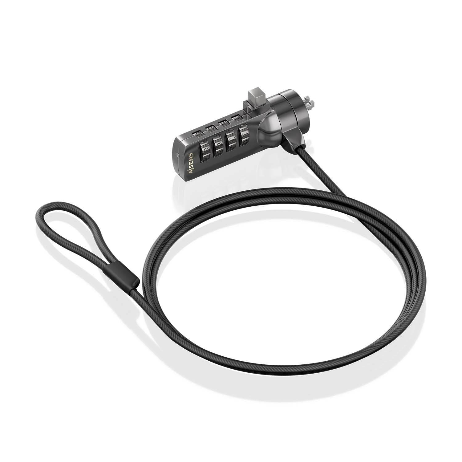 EAN 8435739901212 - AISENS ASLK-D40N03-BK cable antirrobo Negro 1,5 m imagen 1