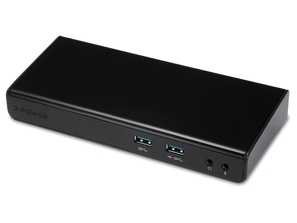 EAN 5055190174340 - 2-Power DOC0101A base para portátil y replicador de puertos Acoplamiento Negro imagen 1