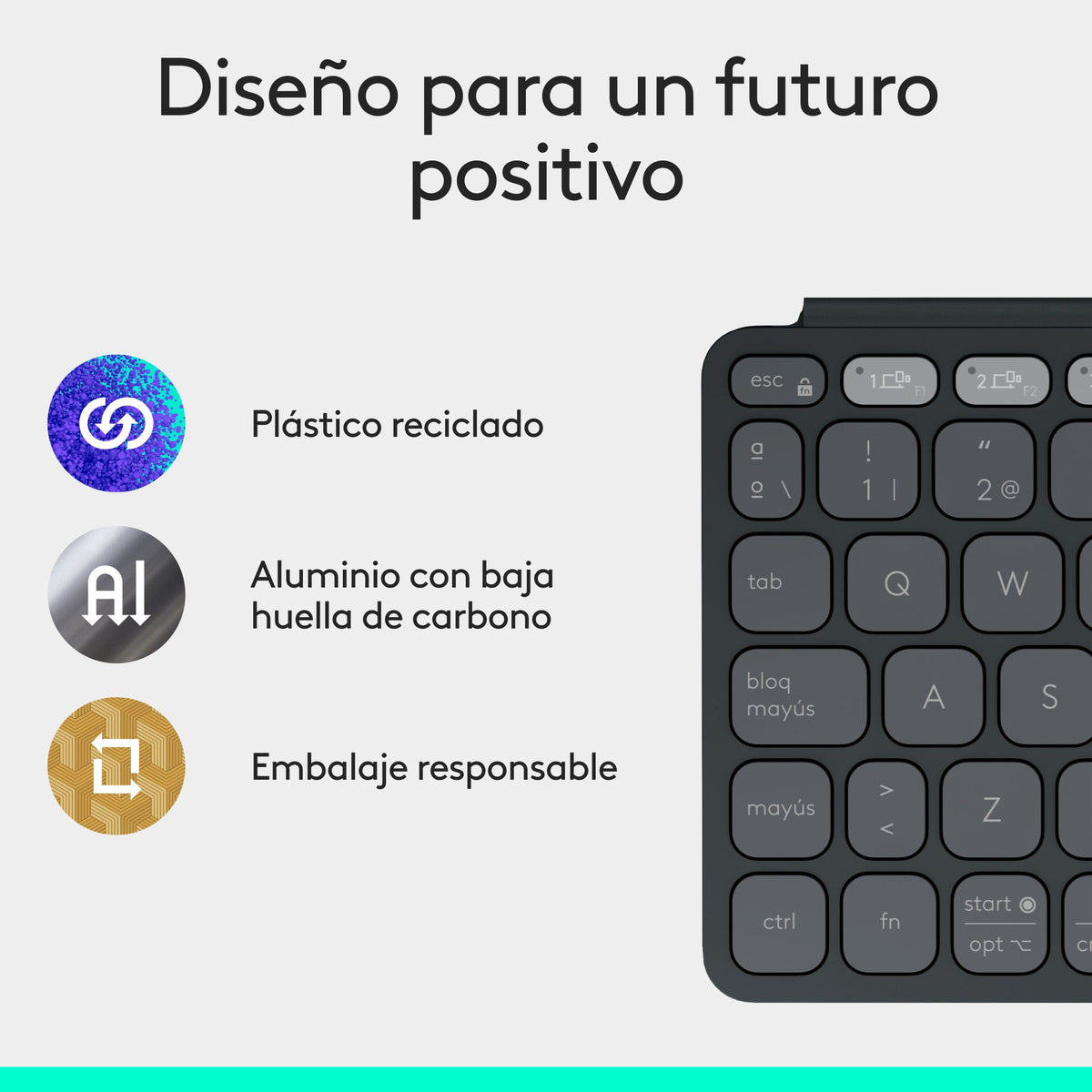 EAN 5099206125773 - Logitech 920-012973 teclado para móvil QWERTY Español Bluetooth Grafito imagen 17