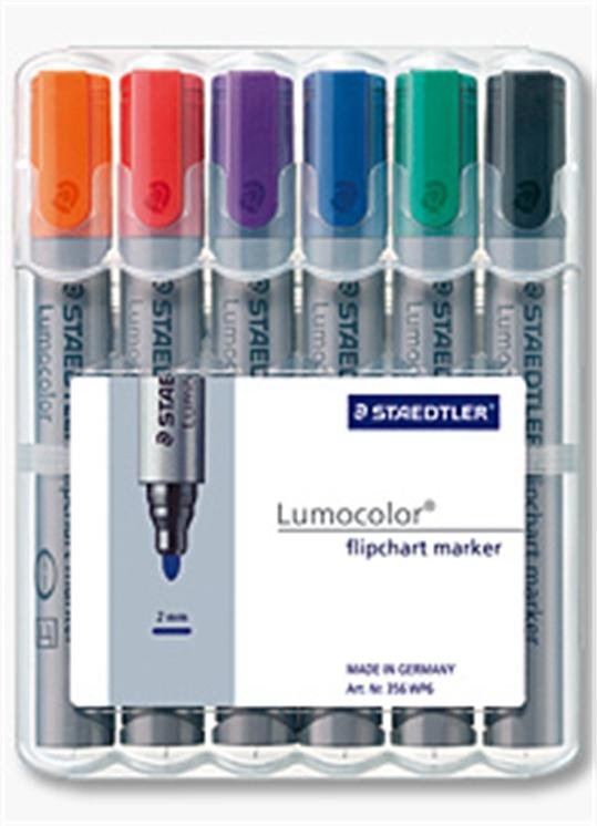 Rotulador Para Rotafolios Staedtler Lumocolor Caja 6uds