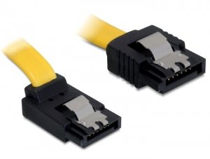 Cable Delock Sata 6 Gb S Gerade Auf Oben Gewinkelt 20 Cm Gelb