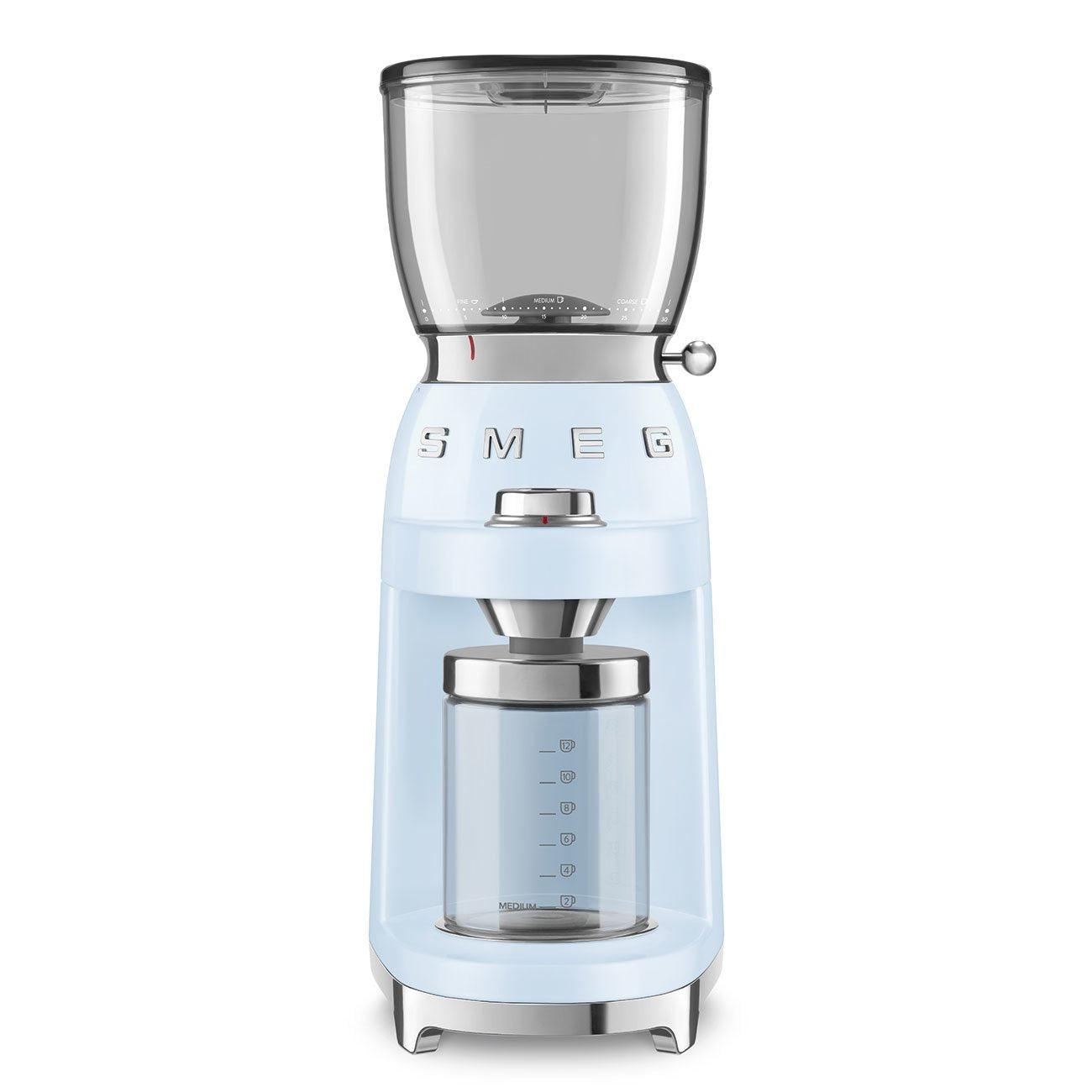 EAN 8017709317980 - Smeg CGF11PBEU molinillo de café 150 W Azul, Transparente imagen 1
