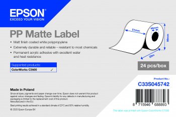 Epson C33s045742 Etiqueta De Impresora Blanco