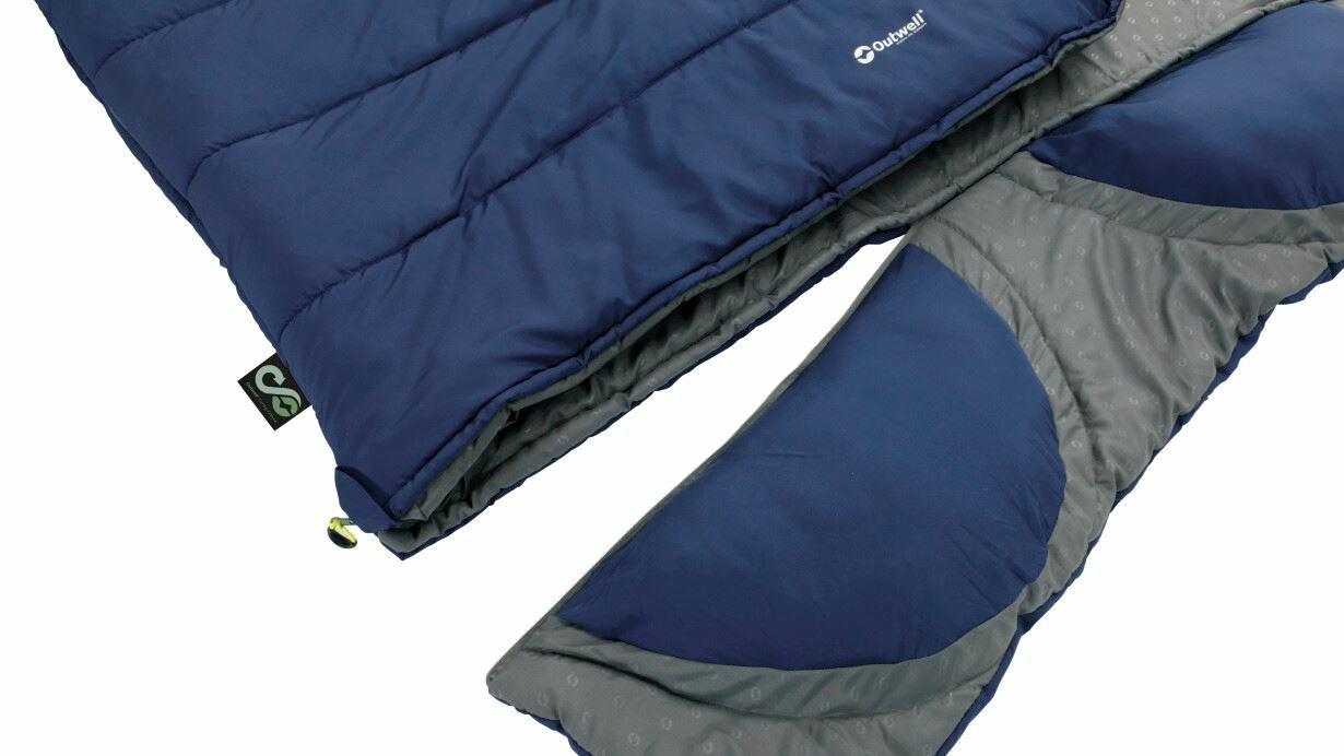 Outwell Contour Lux Double Imperial Adulto Saco De Dormir Rectangular Poliéster Azul
