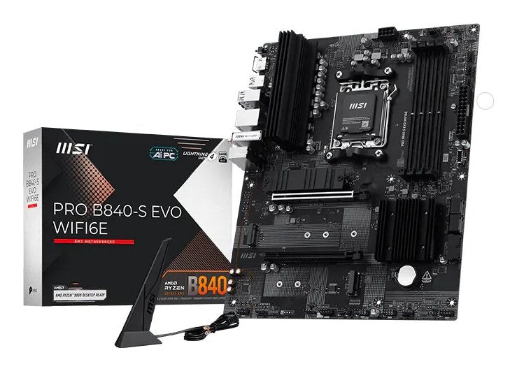 Placa Base Msi Pro B840-S Evo Wifi6e B840,Am5,Atx,Ddr5