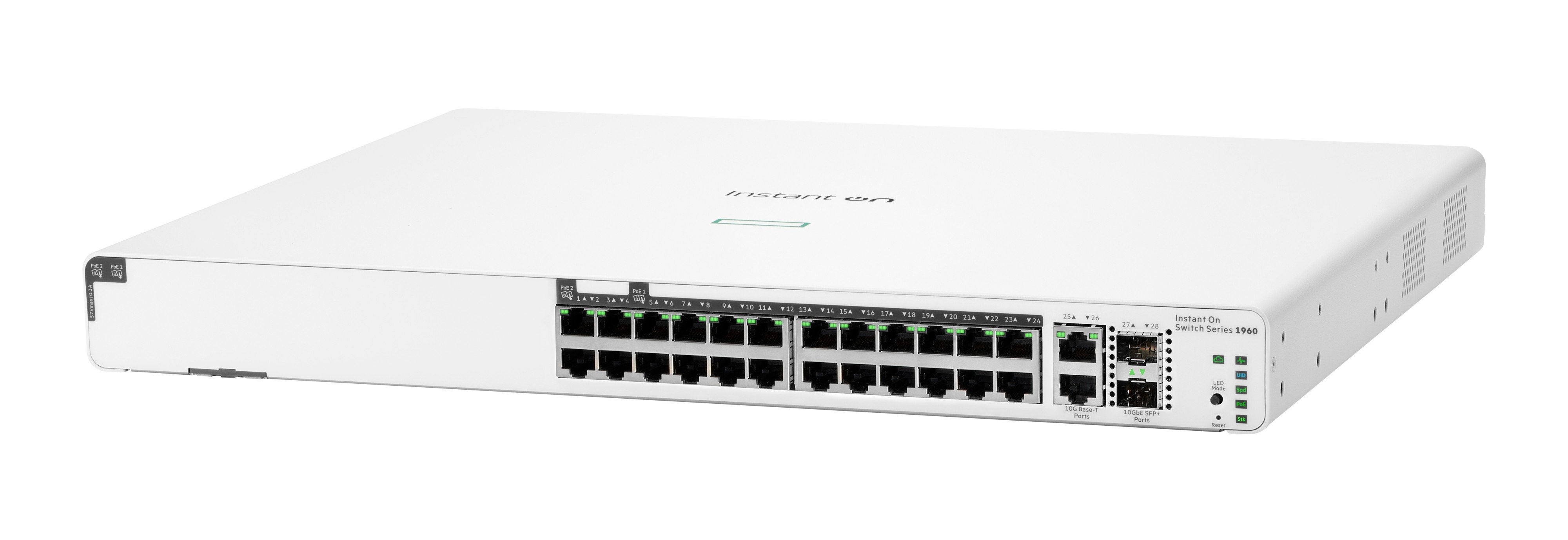 EAN 0190017521589 - HPE Aruba Networking Networking Instant On Switch 20p Gigabit CL4 4p Gigabit CL6 PoE 2p 10GBT 2p SFP+ 370 imagen 3