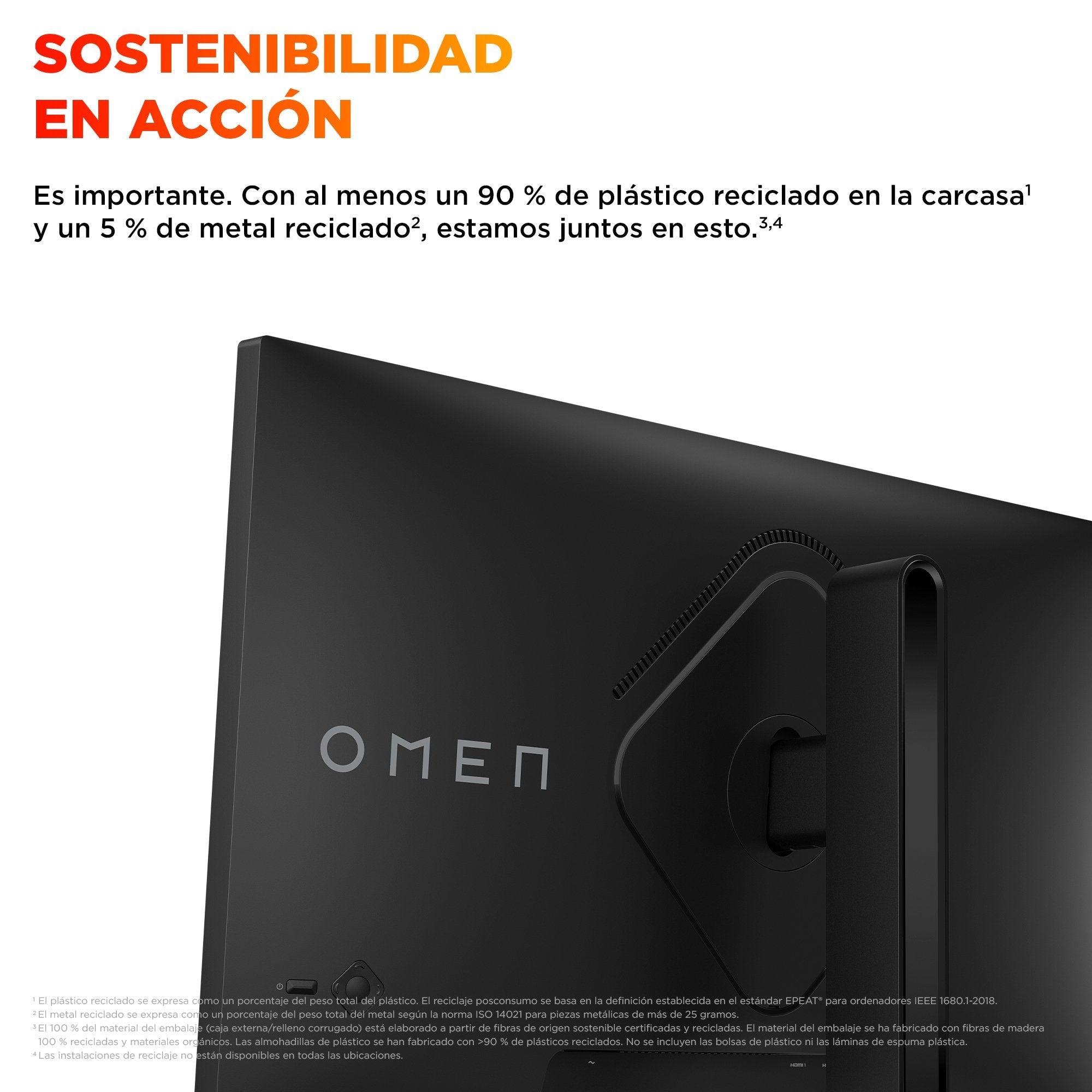 EAN 198701661719 - HP OMEN 27 inch QHD 180Hz Gaming Monitor - 27q G2 pantalla para PC 68,6 cm (27") 2560 x 1440 Pixeles Quad  imagen 10