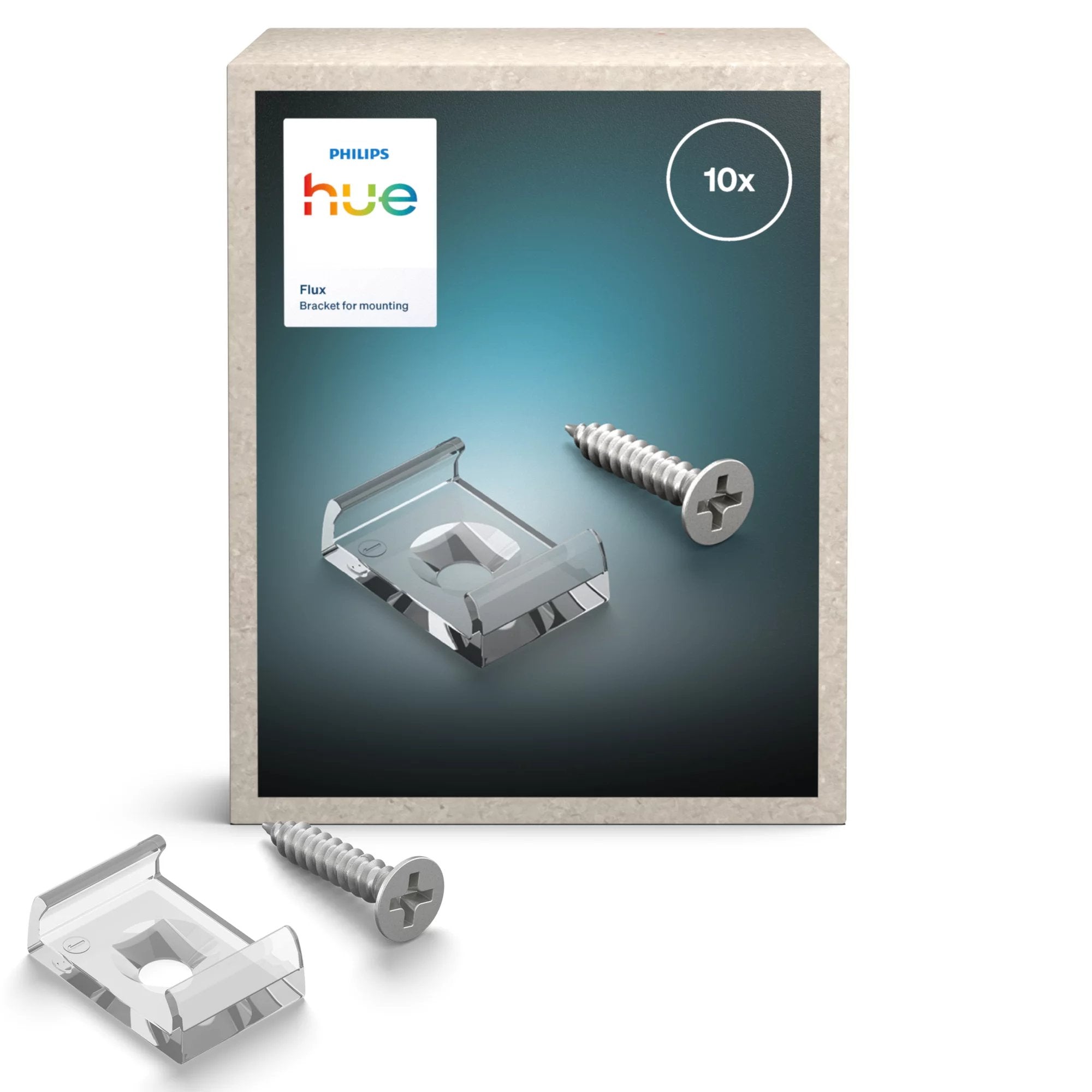 Philips Hue Flux Grad. Lightstr. Halterung Z. Schrauben 10 St.