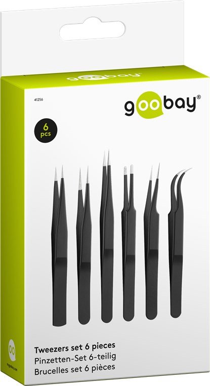 Pinzas De Electronica, Juego De 6, Goobay