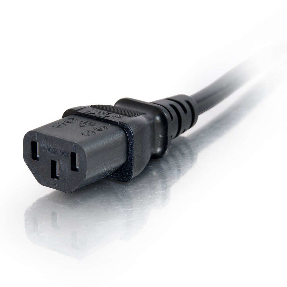 C2g Computer Power Cord Extension Cable Alargador De Alimentación Power Iec 60320 C13 A Iec 60320 C14 Ca 250 V 3 M