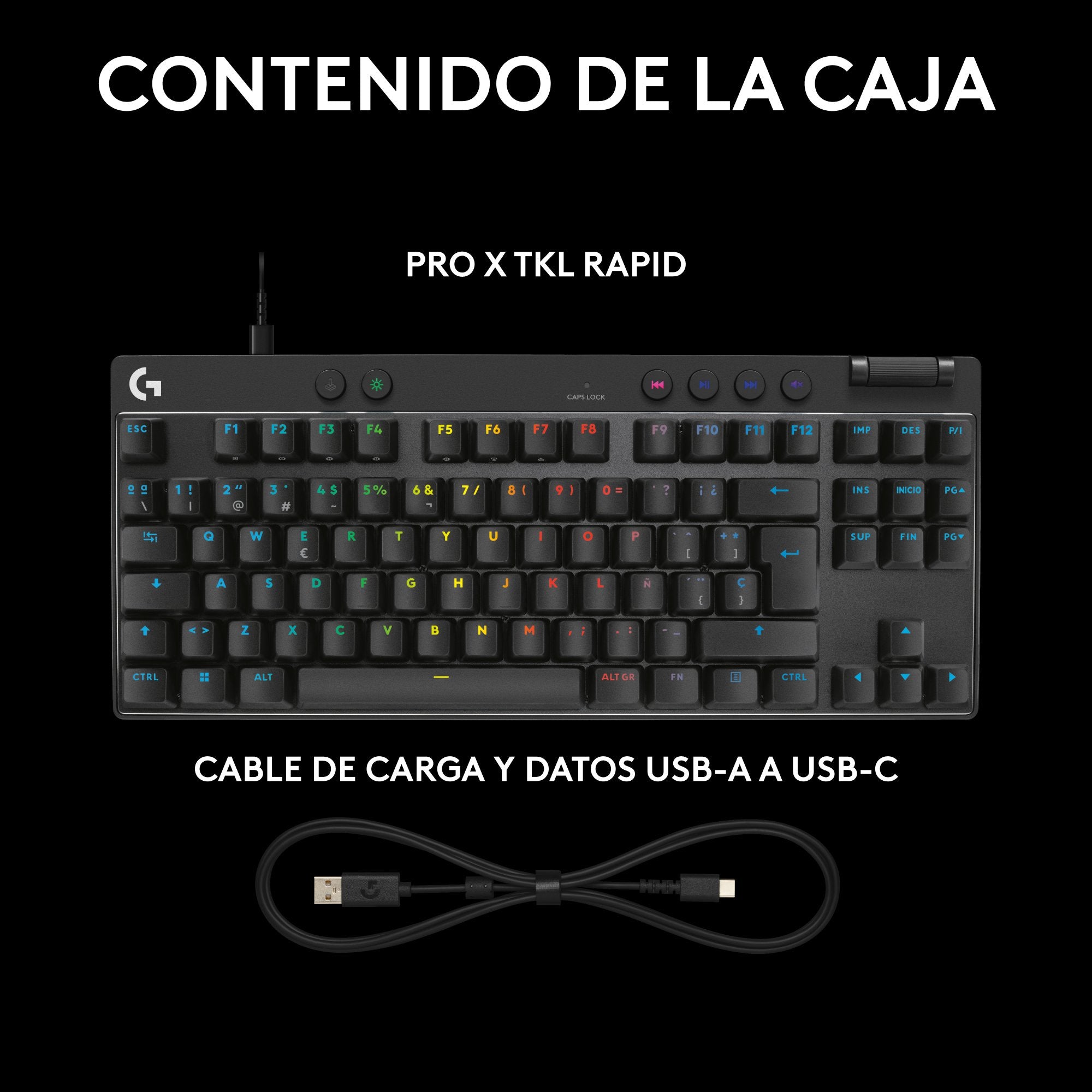 EAN 5099206126480 - Logitech G PRO X TKL Rapid teclado Juego USB QWERTY Internacional de EE.UU. Negro imagen 13
