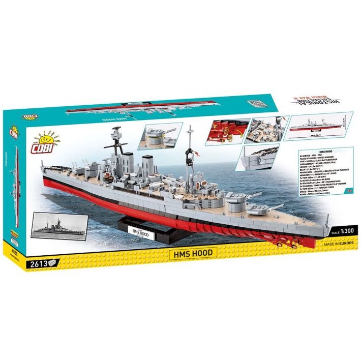 Juguete De Construcción Colección Histórica Cobi "Hms Hood", 4830