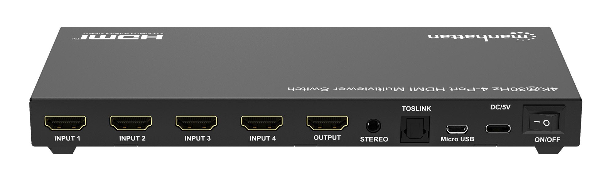 Manhattan 4k 30hz 4-Port Hdmi Multiviewer Switch