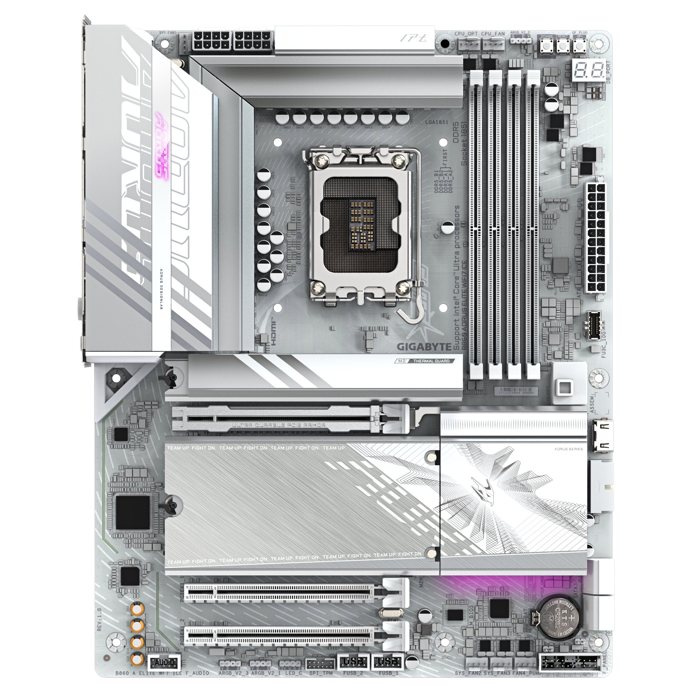 EAN 4719331866846 - GIGABYTE B860 AORUS ELITE WIFI7 ICE Intel B860 LGA 1851 (Socket V1) ATX imagen 2