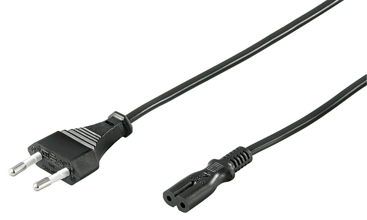 EAN 5704174296249 - Microconnect PE030710 cable de transmisión Negro 1 m Enchufe tipo C C7 acoplador imagen 1