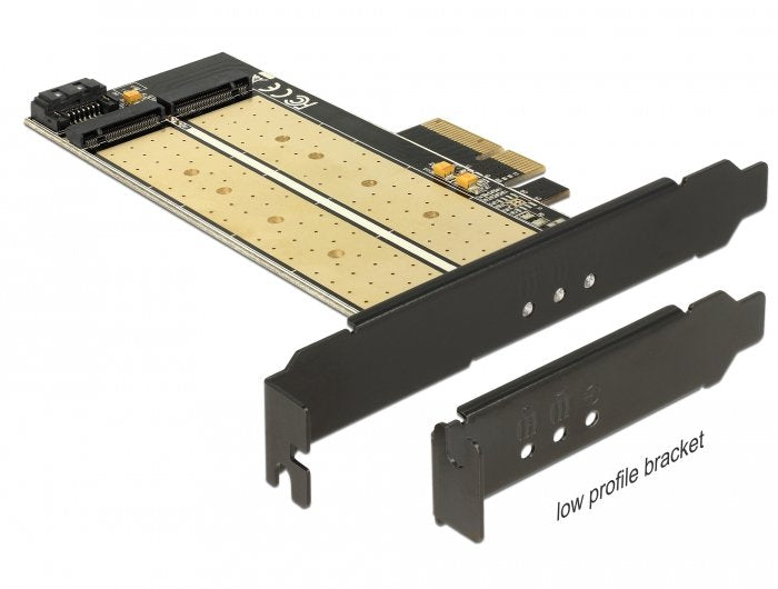 Delock Pci Express X4 Card > 1 X Internal M.2 Key B + 1 X Internal Nvme M.2 Key M - Low Profile Form Factor