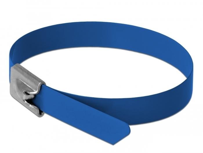 Delock Bridas De Acero Inoxidable L 300 X B 7,9 Mm Azul 10 Piezas