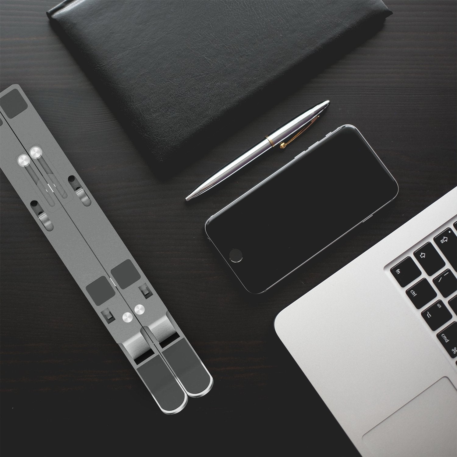 Aisens Soporte De Sobremesa Ajustable Para Portatil / Tablet - Gris