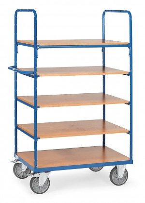 Fetra 8343 Etagenwagen Acero Pulverbeschichtet Traglast Max. 500 Kg