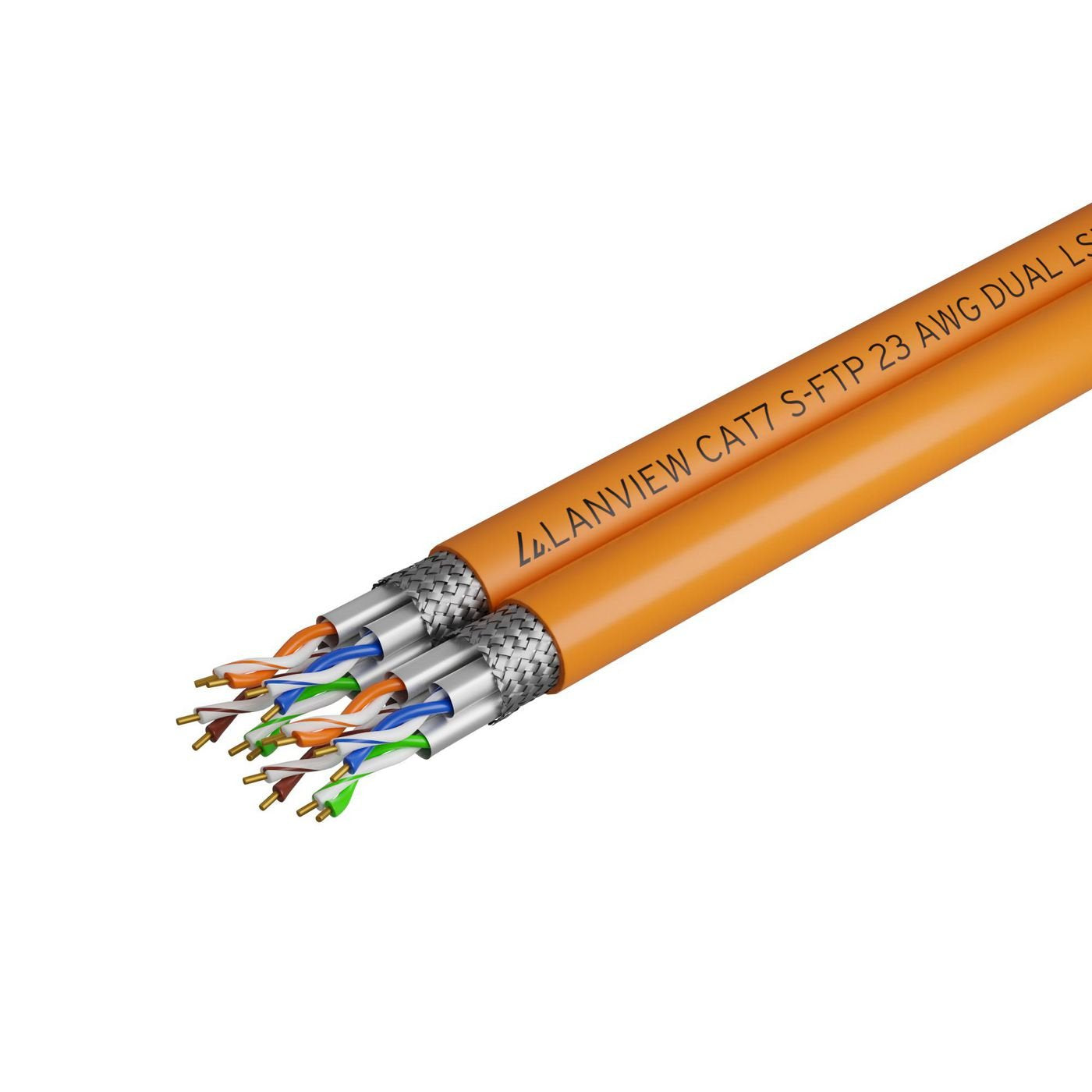 EAN 5715063014318 - Lanview LVN122510 cable de red Naranja 500 m Cat7 S/FTP (S-STP) imagen 1