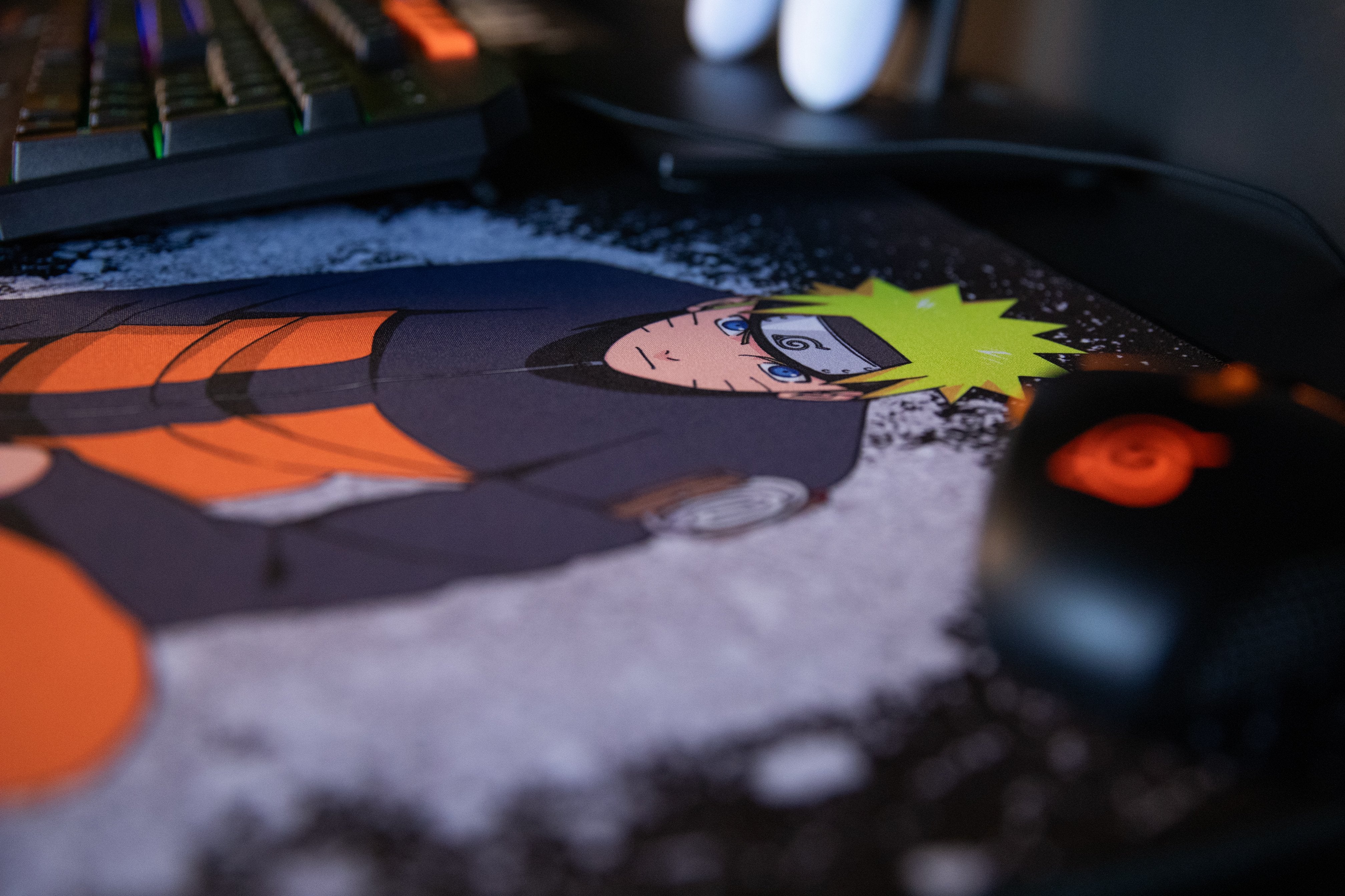 Konix Naruto Kx Mousepad Xxl Black Alfombrilla De Ratón Para Juegos Negro, Naranja