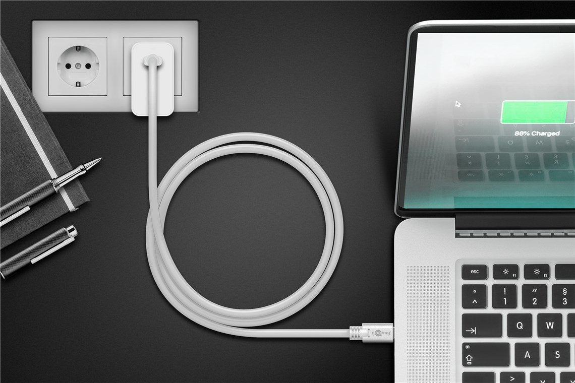 Goobay 67193 Cable Usb Usb 3.2 Gen 1 (3.1 Gen 1) 0,5 M Usb C Blanco