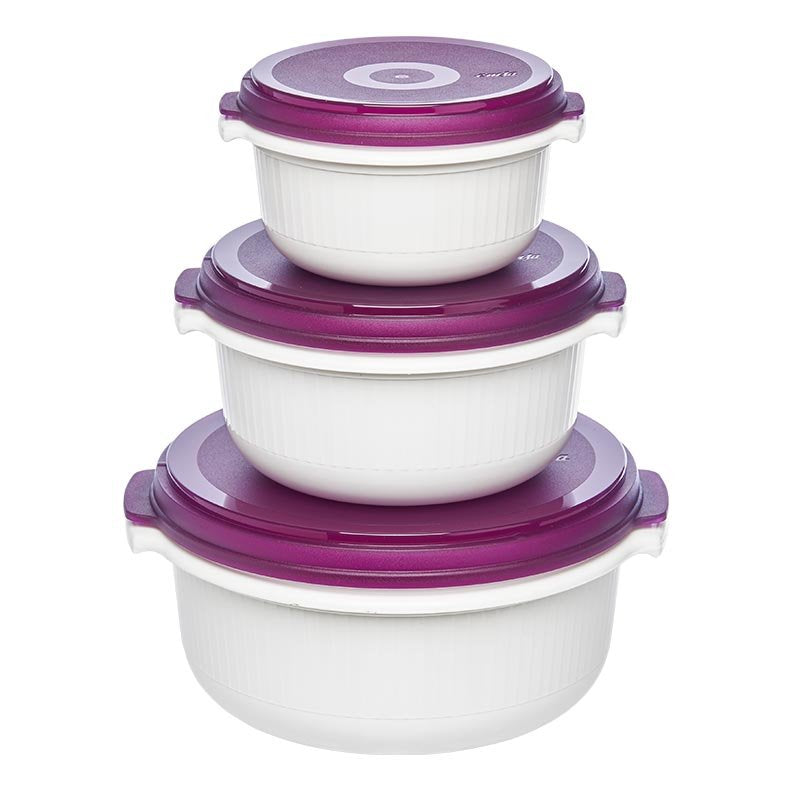 EAN 4009049301754 - EMSA 508455 recipiente de almacenar comida Alrededor Establecer Blackberry, Blanco 3 pieza(s) imagen 1