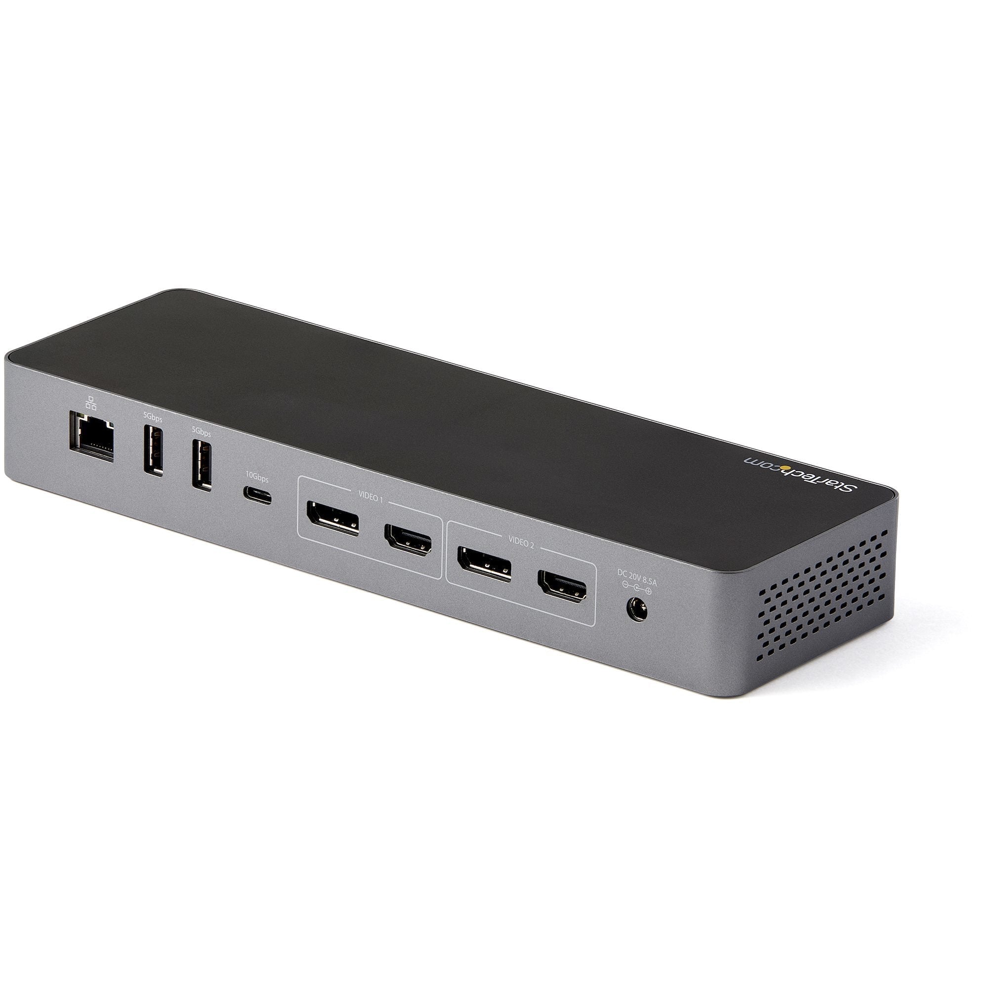 EAN 0065030880992 - StarTech.com TB3CDK2DHUE base para portátil y replicador de puertos Alámbrico Negro, Gris imagen 2