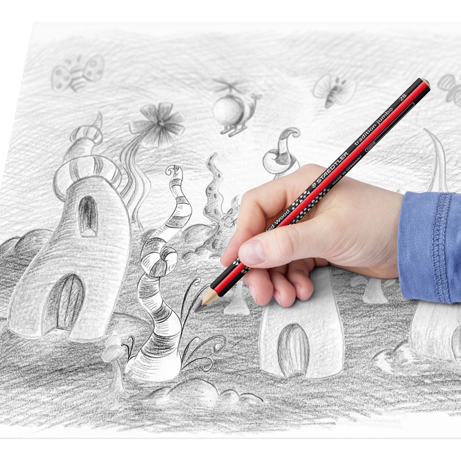 Maedtler Bleimift Tradition Jumbo Hb Dreikantform 2mk. Retail