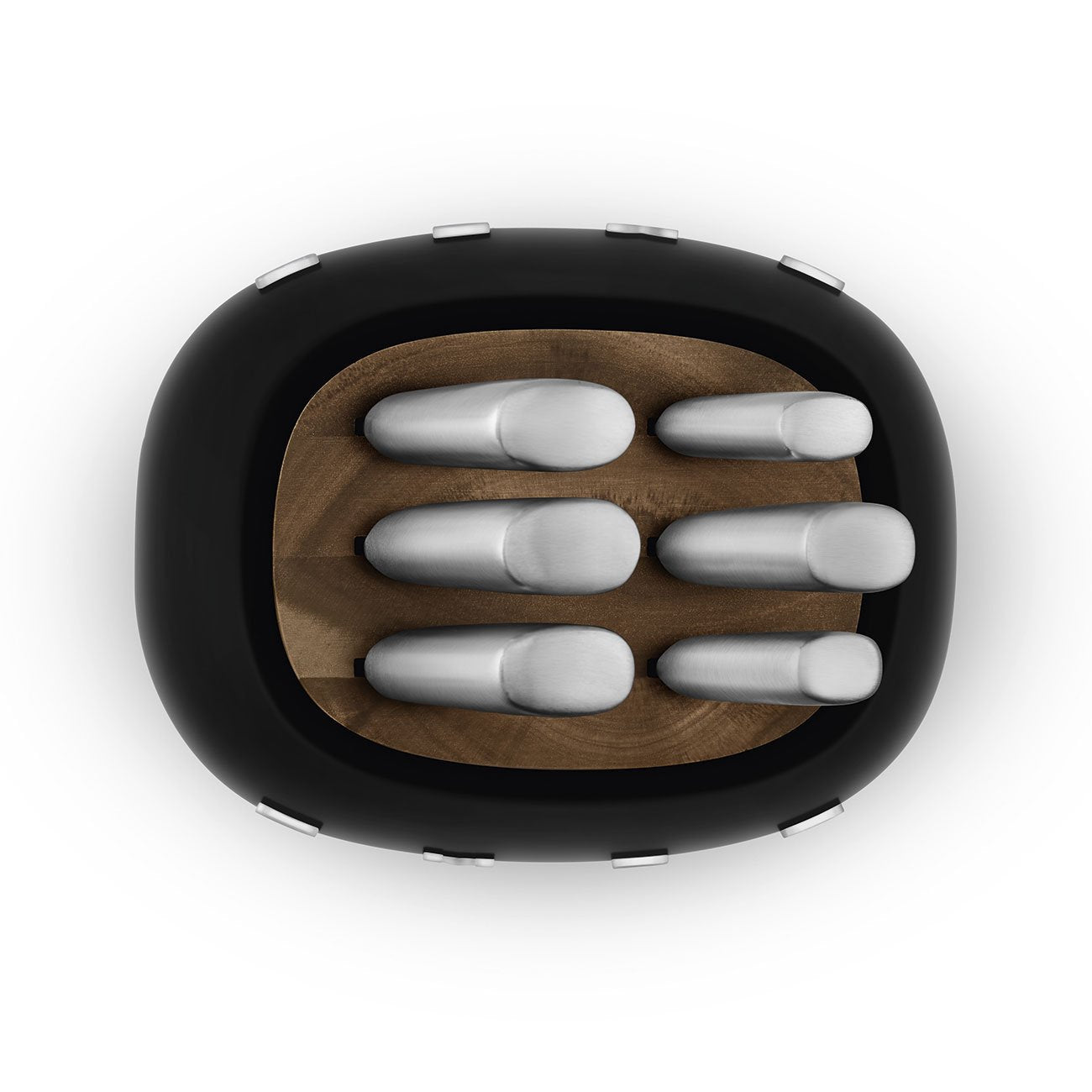 Bloque De Cuchillos Smeg Estilo Años 50 Negro Kbsf02bl